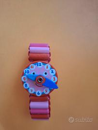 orologio legno per bambine