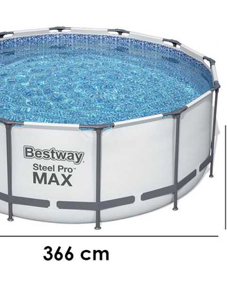 Piscina fuori terra 366 h 122 filtro e accessori