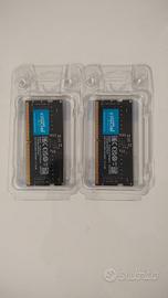RAM Crucial 16GB DDR5 4800MHz SODIMM - Nuove