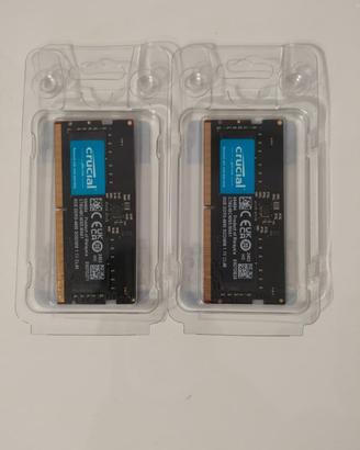 RAM Crucial 16GB DDR5 4800MHz SODIMM - Nuove