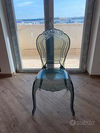 Tavolo metallo con base acciaio e sedie