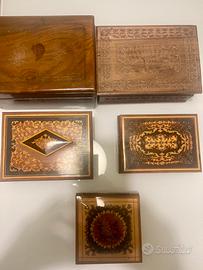 Scatole antiche in legno