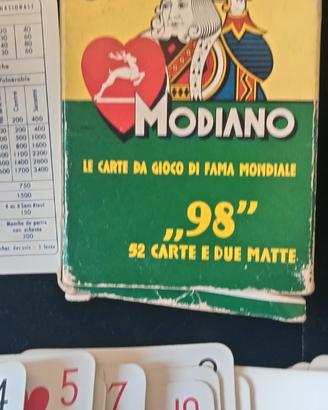 Carte da Poker Modiano vintage anni80