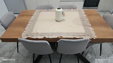 Tavola Girona 6 posti  allungabile a 12 posti