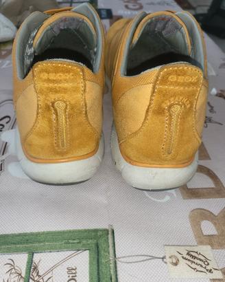 Scarpe Uomo Geox Nebula Slip-On Camoscio Senape 