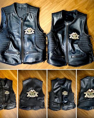 Gilet biker Grieco Free Chapter Hog Uomo S donna M