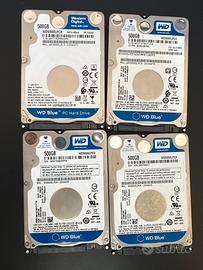 4 Dischi HDD 500 GB Blue WD