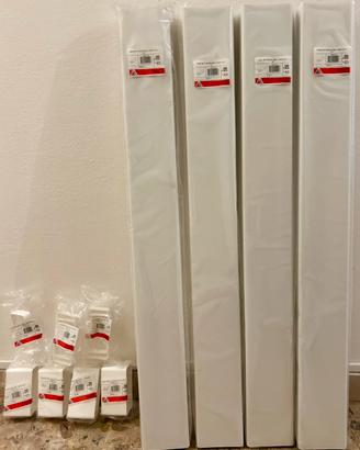 4 metri tubazione aria 110x55 mm tubo rettangolare