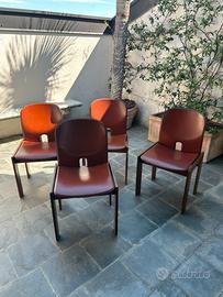 4 sedie Cassina Scarpa 121 by Afra e Tobia Scarpa