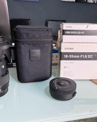 Sigma 18-35 1.8 art per canon + usb dock ud-01