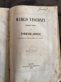 Libro antico Marco Visconti