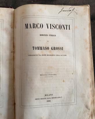 Libro antico Marco Visconti
