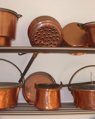 Pentole e padelle in rame vintage!Varese centro