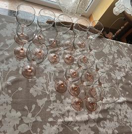 Calici in cristallo stile Cristal d’Arques/Luminar