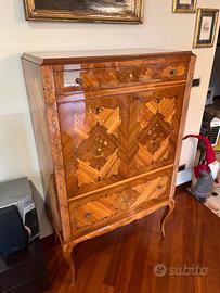 Mobile Bar intarsiato anni 60