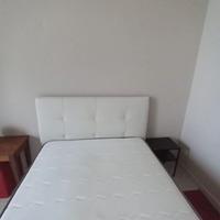 Letto 1 piazza e mezzo con contenitore e materasso