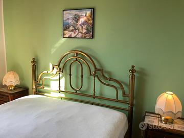 Letto matrimoniale in Ottone Brunito di Design