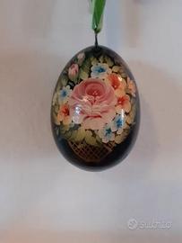 Ovetto uovo arte Russa dipinto a mano