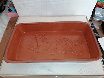 Teglia vintage  Simmenthal in Terra Cotta