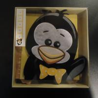 Portafoto pinguino con altezza