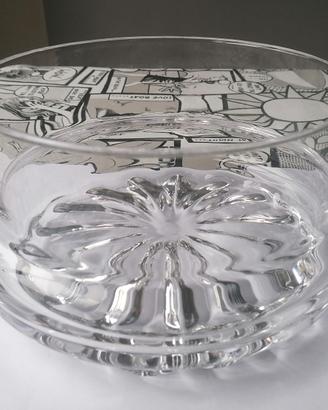 Centrotavola/Vaso Vetro Vintage Anni 70 Design Ita