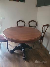 tavolo allungabile con 6 sedie