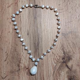 girocollo perle sintetiche 