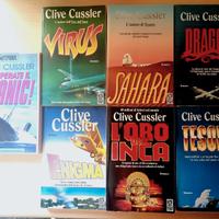 Sette libri di Clive Cussler in edizione economica