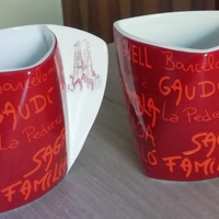 Coppia tazze souvenir Barcellona