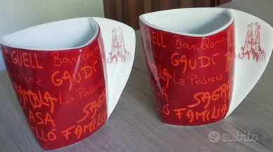 Coppia tazze souvenir Barcellona
