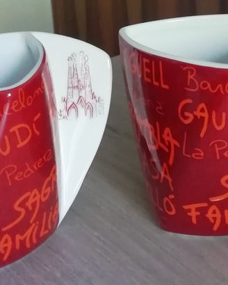 Coppia tazze souvenir Barcellona