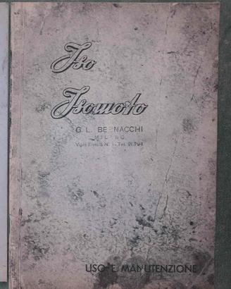 Libretto istruzione moto Iso