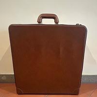 Valigia portascarpe in pelle vintage