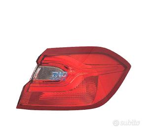 FANALE DESTRO FORD FIESTA 17- ROSSO BIANCO