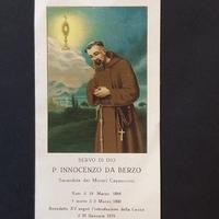 Santino PADRE INNOCENZO DA BERZO Del 1925