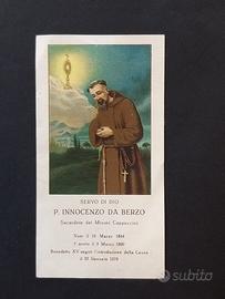 Santino PADRE INNOCENZO DA BERZO Del 1925