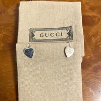 Orecchini GUCCI a cuore argento con scatola