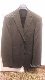 Abito uomo nuovo grigio antracite tg 52 slim