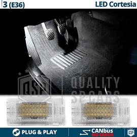 Luci LED Vano Piedi BMW Serie 3 E36 Luce Bianca