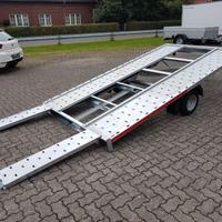 Rimorchio trasporto auto monoasse  360 x 190 cm.