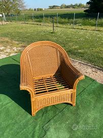 Poltrona in midollino