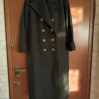 Cappotto lana nero Mango doppiopetto 