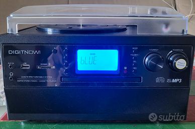 Stereo 4 in 1 Giradischi Cd Cassette e Radio