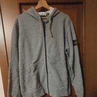 Stone Island - Felpa Full Zip con Cappuccio