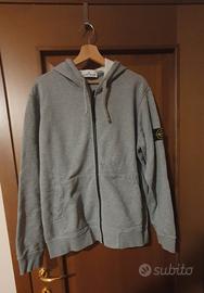 Stone Island - Felpa Full Zip con Cappuccio
