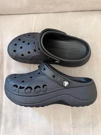 CROCS PLATFORM NERE GLITTER 39/40