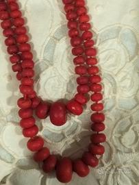Collana corallo antica '800