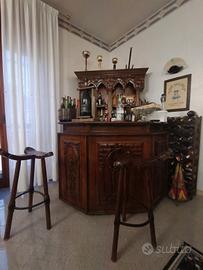 Soggiorno, angolo bar e camera da letto