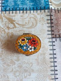 Portapillole Vintage Micromosaico Vetro Murano