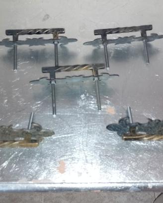 Maniglie per Mobilio in ottone a spirale 